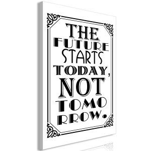pol-n-a-0758-b-a-eb1 ΠΙΝΑΚΑΣ - THE FUTURE STARTS TODAY NOT TOMORROW (1 PART) VERTICAL - 40X60