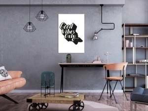 pol-n-a-0776-b-a-w_1 ΠΙΝΑΚΑΣ - POSITIVE VIBES (1 PART) VERTICAL - 40X60