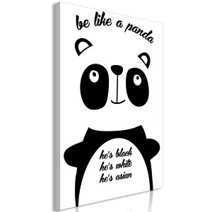 pol-n-a-0781-b-a-eb1 ΠΙΝΑΚΑΣ - BE LIKE A PANDA (1 PART) VERTICAL - 40X60