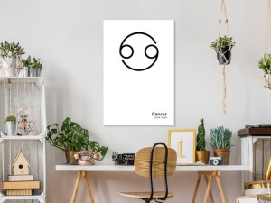 pol-n-a-0866-b-a-w ΠΙΝΑΚΑΣ - CANCER (1 PART) VERTICAL - 80X120