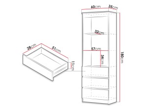 pol-regal_office_23_ ΒΙΒΛΙΟΘΗΚΗ RACK 3D-LEUKO