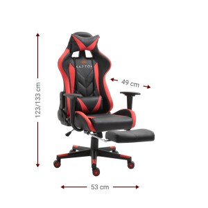 pol-stellar ΚΑΡΕΚΛΑ GAMING RAPTOR STELLAR-KOKKINO
