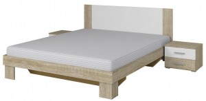 pol-vera_22fadh52_3 ΚΡΕΒΑΤΙ ΜΕ 2 ΚΟΜΟΔΙΝΑ VERON-160X200-ARCTIC PINE