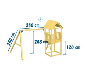 shw-008.001.001.001-1,20-1-8409 ΞΥΛΙΝΟΣ ΠΥΡΓΟΣ KIOSK ΜΕ ΠΡΟΕΚΤΑΣΗ ΠΥΡΓΟΣ KIOSK ΜΕ ΥΨΟΣ ΤΣΟΥΛΗΘΡΑΣ 120ΕΚ. ΚΑΙ ΠΡΟΕΚΤΑΣΗ