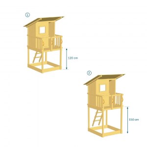 shw-008.001.003.001_-_1,20-8357 ΞΥΛΙΝΟΣ ΠΥΡΓΟΣ BEACH HUT ΠΥΡΓΟΣ BEACH HUT ΜΕ ΥΨΟΣ ΤΣΟΥΛΗΘΡΑΣ 120ΕΚ.