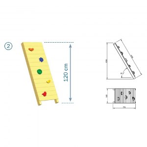 shw-080001_-_1,20-11357 ΞΥΛΙΝΟΣ ΤΟΙΧΟΣ ΑΝΑΡΡΙΧΗΣΗΣ ΜΕ ΒΡΑΧΟΥΣ ΞΥΛΙΝΗ ΡΑΜΠΑ ΑΝΑΡΡΙΧΗΣΗΣ ΜΕ ΒΡΑΧΟΥΣ 120(Υ) X 50ΕΚ.