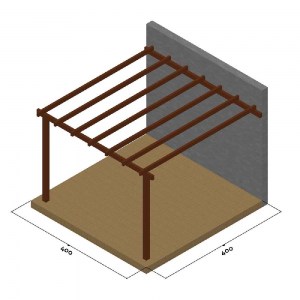 shw-10-363058-12316 ΞΥΛΙΝΟΣ ΣΚΕΛΕΤΟΣ ΠΕΡΚΟΛΑΣ ΑΠΟ ΤΟΙΧΟ 300 X 500ΕΚ.