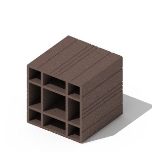 shw-11803-305-8112 WPC ΚΟΛΩΝΑ THERRAWOOD ΚΟΛΩΝΑ 15 X 15 X 300ΕΚ. | ΓΚΡΙ ΣΚΟΥΡΟ
