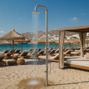 shw-18500-20319 INOX ΣΤΗΛΗ ΝΤΟΥΣ ΖΕΣΤΟΥ/ΚΡΥΟΥ ΝΕΡΟΥ