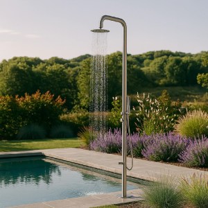 shw-18500-20321 INOX ΣΤΗΛΗ ΝΤΟΥΣ ΖΕΣΤΟΥ/ΚΡΥΟΥ ΝΕΡΟΥ