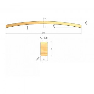 shw-240090-15246 ΑΨΙΔΑ ΞΥΛΟΥ 4,5 X 9 X 240ΕΚ.