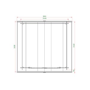 shw-251250-20918 ΞΥΛΙΝΟ ΣΠΙΤΑΚΙ – ΑΠΟΘΗΚΗ ΚΗΠΟΥ 246 × 246 ΕΚ.