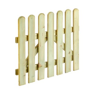 shw-30003-21023 ΞΥΛΙΝΗ ΠΟΡΤΑ ΦΡΑΧΤΗ ΚΗΠΟΥ PREMIUM 80X100ΕΚ