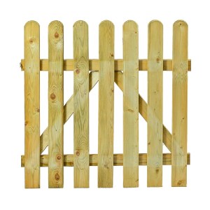 shw-30004-21026 ΞΥΛΙΝΗ ΠΟΡΤΑ ΦΡΑΧΤΗ ΚΗΠΟΥ PREMIUM 100X100ΕΚ.