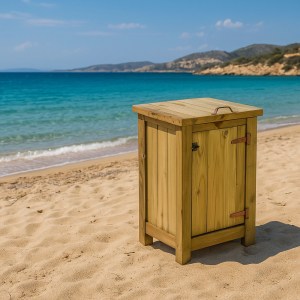shw-30130-20092 ΞΥΛΙΝΟΣ ΚΑΔΟΣ ΑΠΟΡΡΙΜΜΑΤΩΝ 200LT