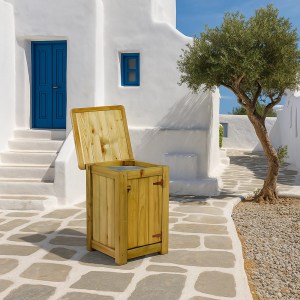 shw-30130-20094 ΞΥΛΙΝΟΣ ΚΑΔΟΣ ΑΠΟΡΡΙΜΜΑΤΩΝ 200LT