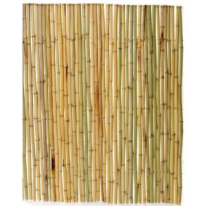 shw-30401-18425 ΚΙΤΡΙΝΟ BAMBOO ΜΕ INOX ΔΕΣΙΜΟ BAMBOO YELLOW 25-30MM ΜΕ INOX ΣΥΡΜΑ 150(Υ) X 250ΕΚ
