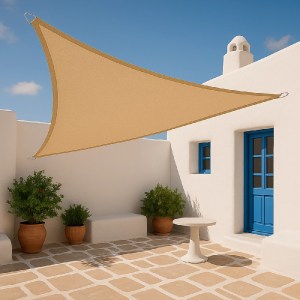 shw-30631-20657 ΠΑΝΙ ΣΚΙΑΣΗΣ ΤΡΙΓΩΝΟ 280GSM PREMIUM 5 X 5 X 5M ΑΜΜΟΥ