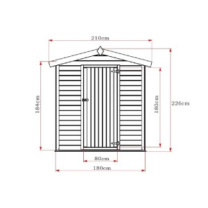 shw-400120-20887 ΞΥΛΙΝΟ ΣΠΙΤΑΚΙ – ΑΠΟΘΗΚΗ ΚΗΠΟΥ 180 × 135 ΕΚ.
