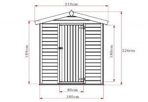 shw-400120-8804 ΞΥΛΙΝΗ ΑΠΟΘΗΚΗ ΚΗΠΟΥ 180 X 135ΕΚ. 226(Υ) 180 X 135ΕΚ.