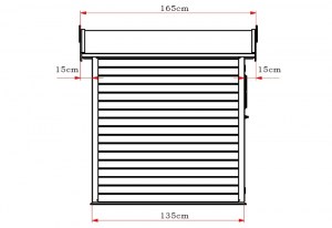 shw-400120-8805 ΞΥΛΙΝΗ ΑΠΟΘΗΚΗ ΚΗΠΟΥ 180 X 135ΕΚ. 226(Υ) 180 X 135ΕΚ.