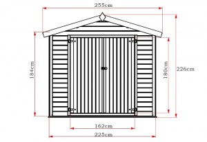 shw-400160-8799 ΞΥΛΙΝΗ ΑΠΟΘΗΚΗ ΚΗΠΟΥ 225 X 225ΕΚ. 226(Y) X 225 X 225ΕΚ.