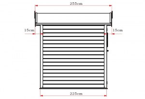shw-400160-8800 ΞΥΛΙΝΗ ΑΠΟΘΗΚΗ ΚΗΠΟΥ 225 X 225ΕΚ. 226(Y) X 225 X 225ΕΚ.