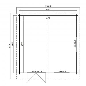 shw-4016100-14281 ΞΥΛΙΝΟ ΣΠΙΤΙ ΤΕΡΨΙΧΟΡΗ 505 X 505ΕΚ.