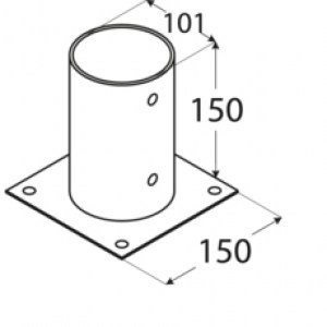 shw-40190-8922 ΒΑΣΗ ΒΙΔΩΤΗ ΓΙΑ ΠΑΣΣΑΛΟ Ø10ΕΚ.