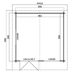 shw-402000-12657 ΞΥΛΙΝΟ ΣΠΙΤΙ ΚΑΛΛΙΟΠΗ 410 X 410ΕΚ. ΞΥΛΙΝΟ ΣΠΙΤΙ ΚΑΛΛΙΟΠΗ 410 X 410ΕΚ.