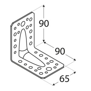 shw-4051-9289 ΓΩΝΙΑ ΣΥΝΔΕΣΗΣ ΞΥΛΟΥ 90 X 90 X 65MM ΓΩΝΙΑ 90 X 90 X 65MM