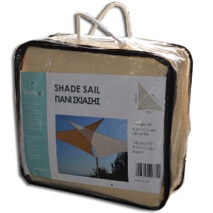 shw-41366-7934 ΤΡΙΓΩΝΟ ΠΑΝΙ ΣΚΙΑΣΗΣ 230GSM 3,6X3,6X3,6Μ. ΑΜΜΟΥ