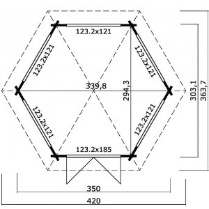 shw-442300-12642 ΞΥΛΙΝΟ ΚΙΟΣΚΙ ΚΑΛΥΨΩ 323 X 370ΕΚ. ΞΥΛΙΝΟ ΣΠΙΤΙ ΚΑΛΥΨΩ 323 X 370ΕΚ.