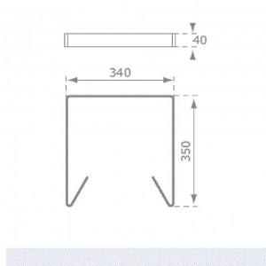 shw-444.080.080.001-11686 ΒΑΣΗ ΤΣΟΥΛΗΘΡΑΣ BRONCO WHITE RHINO |  ΒΑΣΗ ΤΣΟΥΛΗΘΡΑΣ BRONCO - SET 2ΤΕΜ.