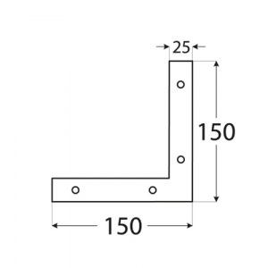 shw-4652-12802 ΓΩΝΙΑ ΣΥΝΔΕΣΗΣ ΞΥΛΟΥ L ΓΩΝΙΑ 200 X 200 X 30MM
