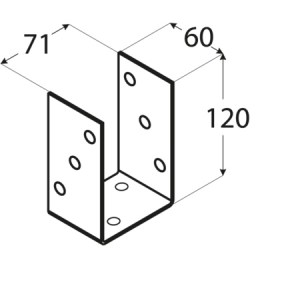 shw-4834-8926 ΒΑΣΗ ΞΥΛΟΥ U 91 X 91 X150MM