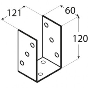 shw-4834-8928 ΒΑΣΗ ΞΥΛΟΥ U 91 X 91 X150MM