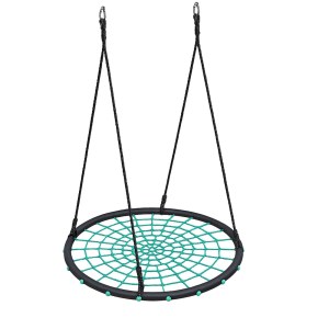 shw-53115-19838 ΦΩΛΙΑ ΚΟΥΝΙΑ Ø120CM ΜΑΥΡΗ/ΠΡΑΣΙΝΗ - 4 ΣΗΜΕΙΑ ΑΝΑΡΤΗΣΗΣ