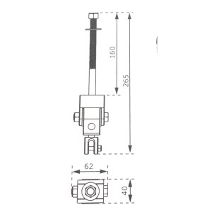 shw-53133-19971 ΚΡΙΚΟΣ ΒΑΡΕΩΣ ΤΥΠΟΥ ΜΕ ΝΤΙΖΑ M12X160 MM