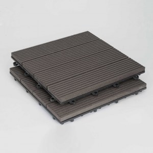 shw-69571.1-17632 ΠΛΑΚΑΚΙ WPC ΓΡΑΜΜΩΤΟ 30 X 30ΕΚ. | ΚΑΦΕ DARK