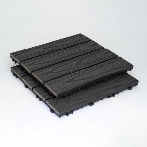 shw-70240-15760 ΠΛΑΚΑΚΙ WPC ΜΕ 3D ΟΨΗ ΞΥΛΟΥ 30 X 30ΕΚ. | ΓΚΡΙ ΣΚΟΥΡΟ