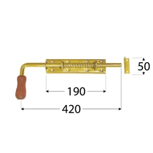 shw-8623-9019 ΣΥΡΤΗΣ ΠΟΡΤΑΣ ΜΕ ΕΛΑΤΗΡΙΟ ΣΥΡΤΗΣ 420 X 50 X 190MM