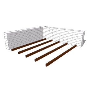 shw-99880-19521 ΔΟΚΟΣ ΤΟΠΟΘΕΤΗΣΗΣ WPC ΓΙΑ ΥΠΟΣΤΡΩΜΑ DECK ΔΟΚΟΣ WPC 3 X 4 X 390ΕΚ.