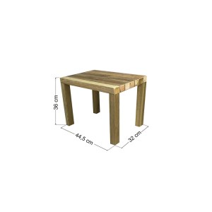 tesias-1260-1260 ΞΥΛΙΝΟ ΤΡΑΠΕΖΙ ΠΑΡΑΛΙΑΣ / ΚΗΠΟΥ 44.5X32X36CM-TESIAS GROUP