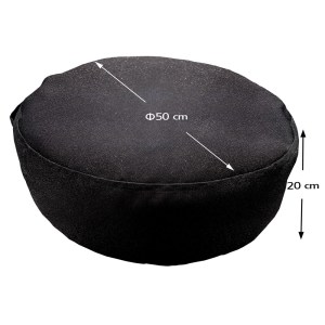 tesias-1445-60-1445-om-black-00-pouf-exoterikou-chorou-adiavrocho-stroggylo ΠΟΥΦ ΣΤΡΟΓΓΥΛΟ | ΑΔΙΑΒΡΟΧO | Φ50X20 | ΜΑΥΡΟ ΟΜΠΡΕΛΟΠΑΝΟ-TESIAS GROUP