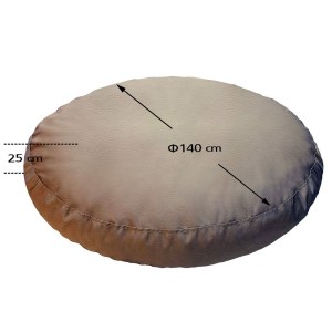 tesias-1446-03-1446-drm-ζαχαρι-00-pouf-paralia-pisina-dermatini ΠΟΥΦ ΣΤΡΟΓΓΥΛΟ | ΑΔΙΑΒΡΟΧO | Φ140X25 | ΖΑΧΑΡΙ ΔΕΡΜΑΤΙΝΗ-TESIAS GROUP