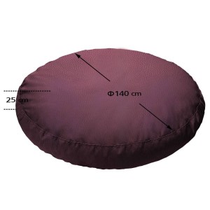 tesias-1446-05-1446-drm-καφε-00-pouf-paralia-pisina-dermatini ΠΟΥΦ ΣΤΡΟΓΓΥΛΟ | ΑΔΙΑΒΡΟΧO | Φ140X25 | ΚΑΦΕ ΔΕΡΜΑΤΙΝΗ-TESIAS GROUP