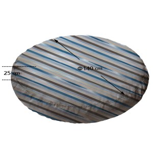 tesias-1446-44-1446-krv-1085-00-στρογγυλο-πουφ-παραλιας-αδιαβροχο-ριγε-πρασινο ΠΟΥΦ ΣΤΡΟΓΓΥΛΟ | ΑΔΙΑΒΡΟΧO | Φ140X25 | ΡΙΓΕ ΤΥΡΚΟΥΑΖ ΜΠΕΖ ΚΑΡΑΒΟΠΑΝΟ-TESIAS GROUP
