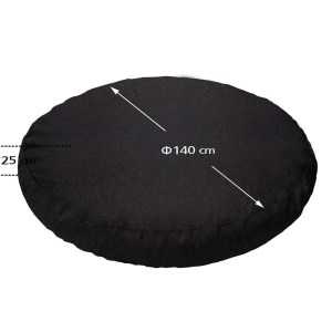 tesias-1446-60-1446-om-black-00-pouf-maxilara-paralias-adiavrocho-stroggylo ΠΟΥΦ ΣΤΡΟΓΓΥΛΟ | ΑΔΙΑΒΡΟΧO | Φ140X25 | ΜΑΥΡΟ ΟΜΠΡΕΛΟΠΑΝΟ-TESIAS GROUP