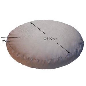 tesias-1446-63-1446-om-silver-00-pouf-maxilara-paralias-adiavrocho-stroggylo ΠΟΥΦ ΣΤΡΟΓΓΥΛΟ | ΑΔΙΑΒΡΟΧO | Φ140X25 | SILVER ΟΜΠΡΕΛΟΠΑΝΟ-TESIAS GROUP